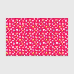 Бумага для упаковки 3D Skzoo pattern pink