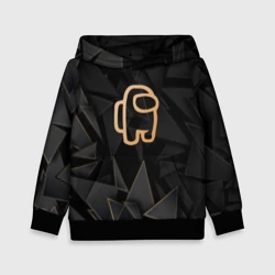 Детская толстовка 3D Among Us golden poly