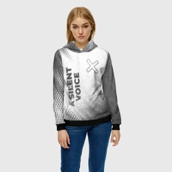Женская толстовка 3D A Silent Voice - white gradient вертикально - фото 2