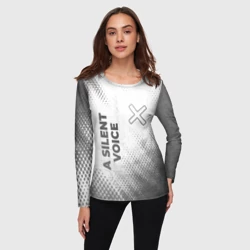 Женский лонгслив 3D A Silent Voice - white gradient вертикально - фото 2