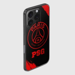 Чехол для iPhone 16 Pro силиконовый с защитой камеры PSG - red gradient - фото 2