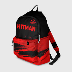Рюкзак 3D Hitman - red gradient посередине