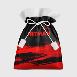 Подарочный 3D мешок Hitman - red gradient посередине