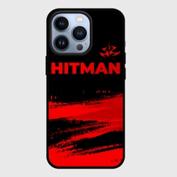 Чехол для iPhone 13 Pro Hitman - red gradient посередине