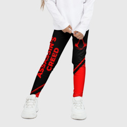 Детские леггинсы 3D Assassin's Creed - red gradient вертикально - фото 2