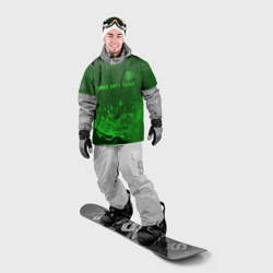 Накидка на куртку 3D Three Days Grace - green gradient посередине - фото 2