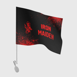 Флаг для автомобиля Iron Maiden - red gradient по-горизонтали