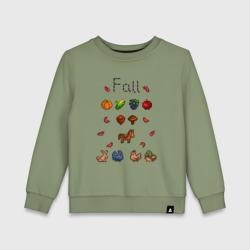 Детский свитшот хлопок Stardew Valley fall
