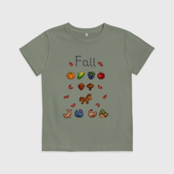 Детская футболка хлопок Stardew Valley fall