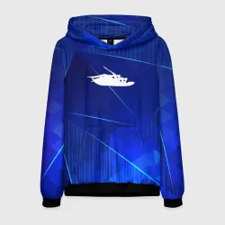 Мужская толстовка 3D Papa Roach blue poly