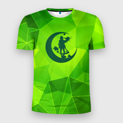 Мужская футболка 3D Slim Angels of Death green poly