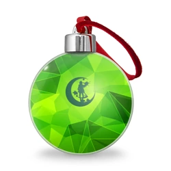 Ёлочный шар Angels of Death green poly