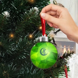 Ёлочный шар Angels of Death green poly - фото 2