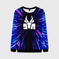 Мужской свитшот 3D Die Antwoord neon energy