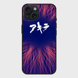 Чехол силиконовый для Apple iPhone 15 матовый Akira red energy