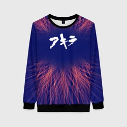 Женский свитшот 3D Akira red energy