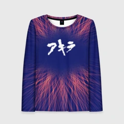 Женский лонгслив 3D Akira red energy