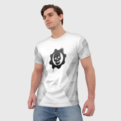 Мужская футболка 3D Gears of War white poly - фото 2