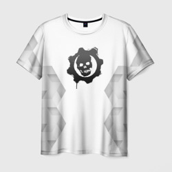 Мужская футболка 3D Gears of War white poly