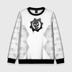 Детский свитшот 3D Gears of War white poly
