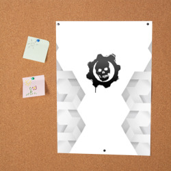 Постер Gears of War white poly - фото 2