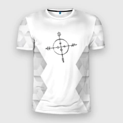 Мужская футболка 3D Slim Megadeth white poly