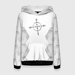 Женская толстовка 3D Megadeth white poly