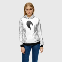 Женская толстовка 3D Date A Live white poly - фото 2