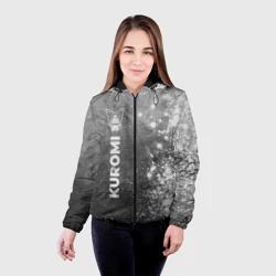 Женская куртка 3D Kuromi - grey gradient по-вертикали - фото 2