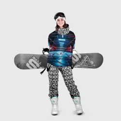 Накидка на куртку 3D Ярко-красный ринг  - фото 2
