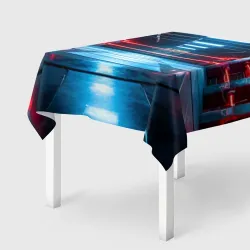 Скатерть 3D Ярко-красный ринг 