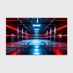 Бумага для упаковки 3D Ярко-красный ринг 