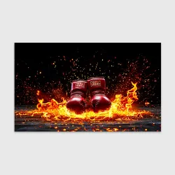 Бумага для упаковки 3D Перчатки в огне