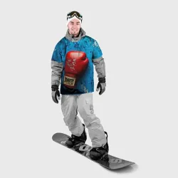 Накидка на куртку 3D Перчатка на синем