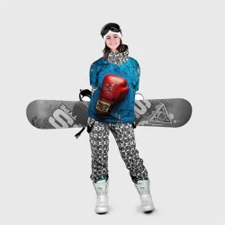 Накидка на куртку 3D Перчатка на синем - фото 2