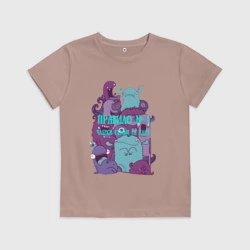 Детская футболка хлопок Членов семьи не едят монстры