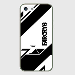 Чехол для iPhone 5/5S матовый Farcry6 геометрия полосы