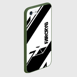 Чехол для iPhone 5/5S матовый Farcry6 геометрия полосы - фото 2