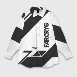 Женская рубашка oversize 3D Farcry6 геометрия полосы