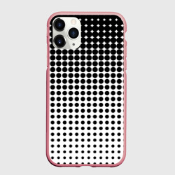 Чехол для iPhone 11 Pro Max матовый Черно-белый паттерн