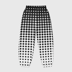 Женские джоггеры оверсайз 3D Черно-белый паттерн