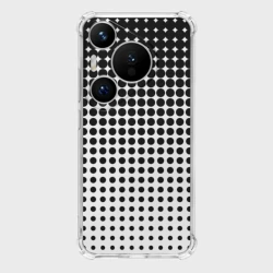 Чехол для Huawei Pura 70 Черно-белый паттерн