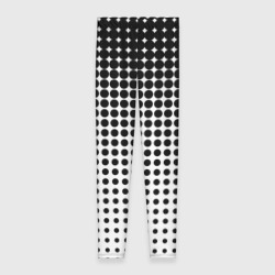 Леггинсы 3D Черно-белый паттерн