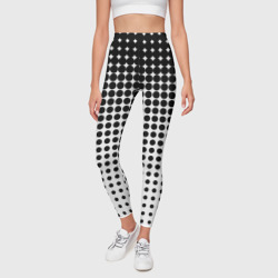 Леггинсы 3D Черно-белый паттерн - фото 2