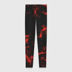 Леггинсы 3D Color red black