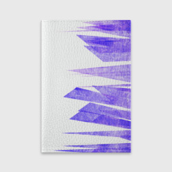 Обложка для паспорта матовая кожа Color white purple