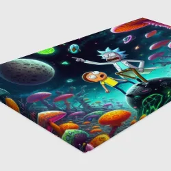 Холст прямоугольный Рик и Морти на планете сказочных грибов - фото 3