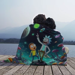 Плед 3D Рик и Морти на планете сказочных грибов - фото 2