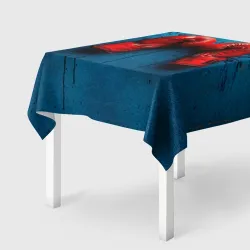 Скатерть 3D Бойцовские перчатки на синем