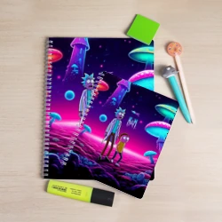 Тетрадь Морти и Рик на планете неоновых сказочных грибов - фото 2